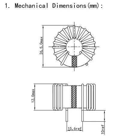 21AWG Induttore di soffocamento in modalità comune standard per la saldatrice