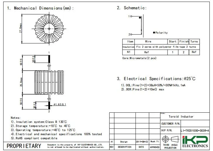 Induttore comune per ventilatore
