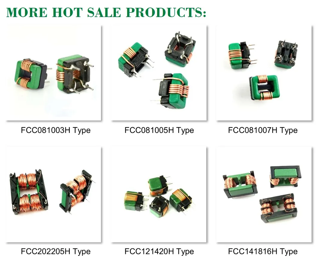 Induttore di filtro a modalità comune con nucleo di telaio (serie FCC1614, 0,6A, 68mH)