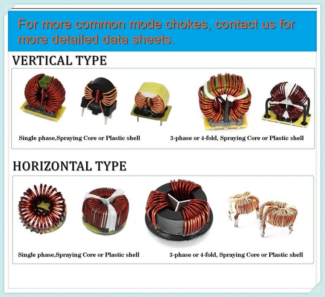 Progettazione personalizzata 15mh Nanocristalline Core EMC Common Mode Filter Inductor