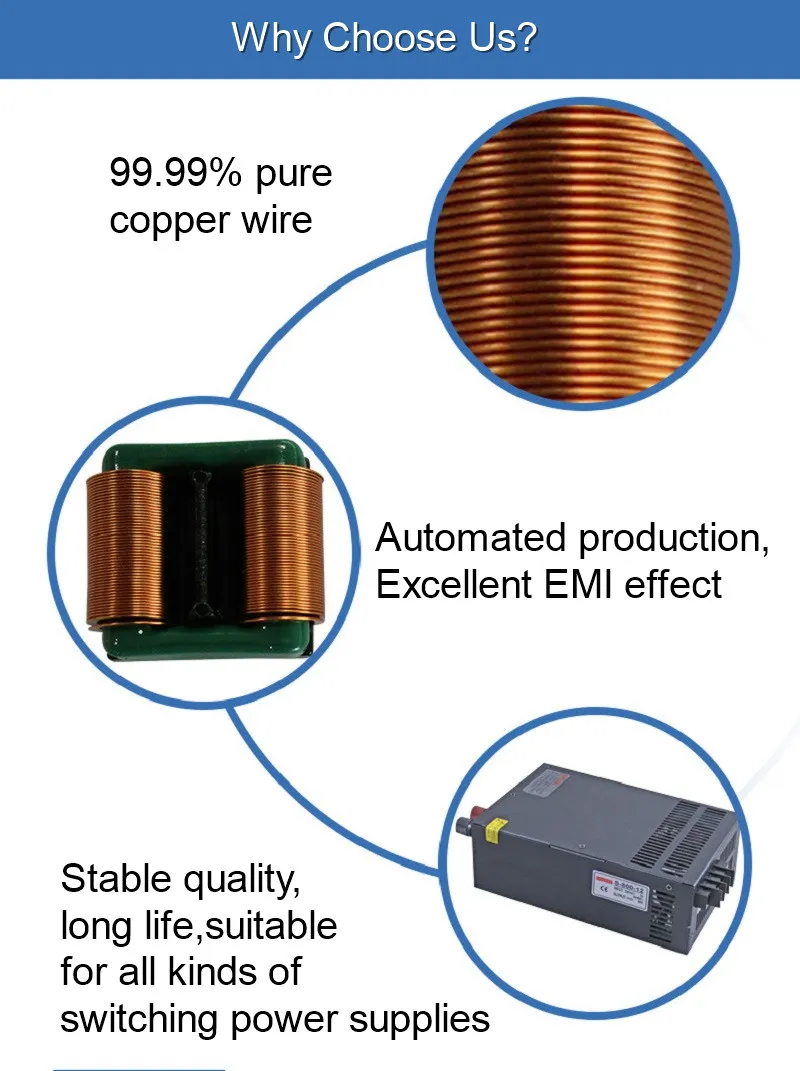 Induttori a coil di ferrite con induzione variabile