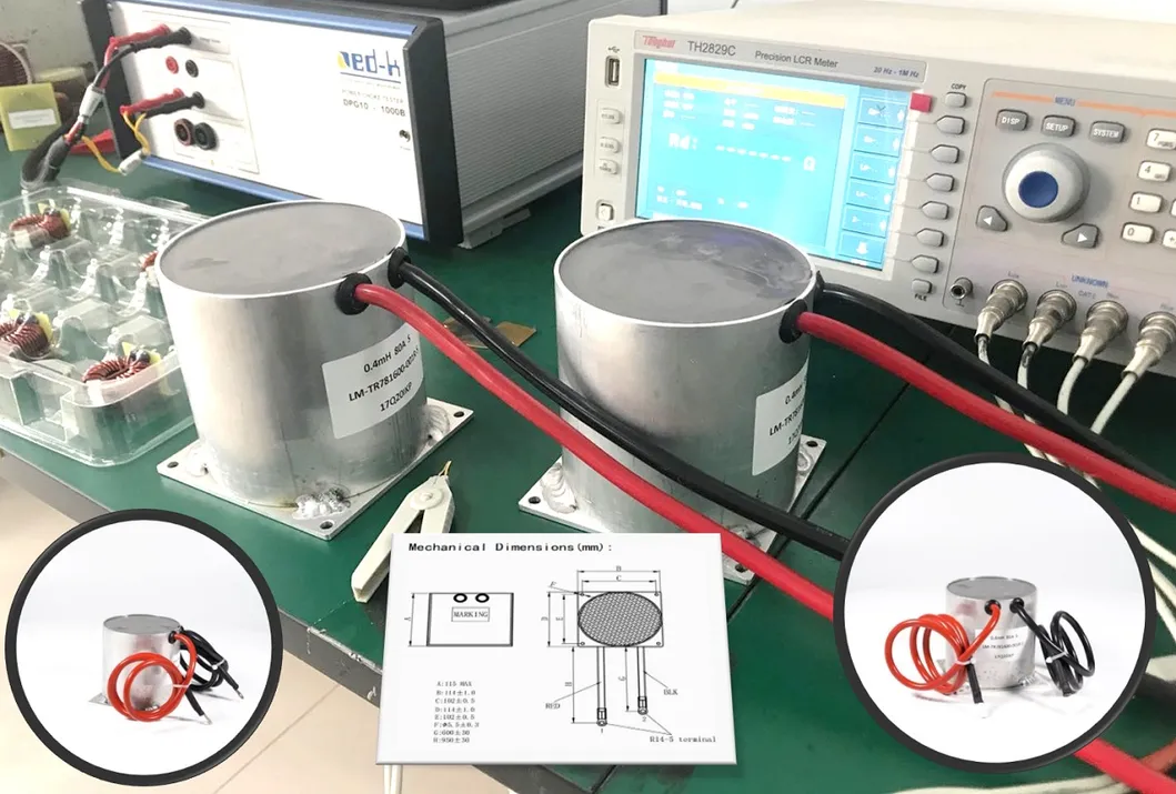 Nuovo Ikp Choke CTN 0.4m 80A Reattore di potenza cinese Induttore Obc in modalità comune