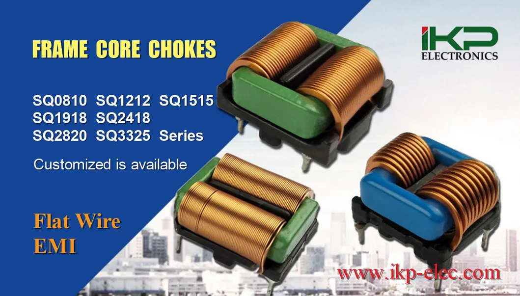 Sq3325 Serie Verticale/Orizzontale Ikp Cuore quadrato Common Mode Choke Coil