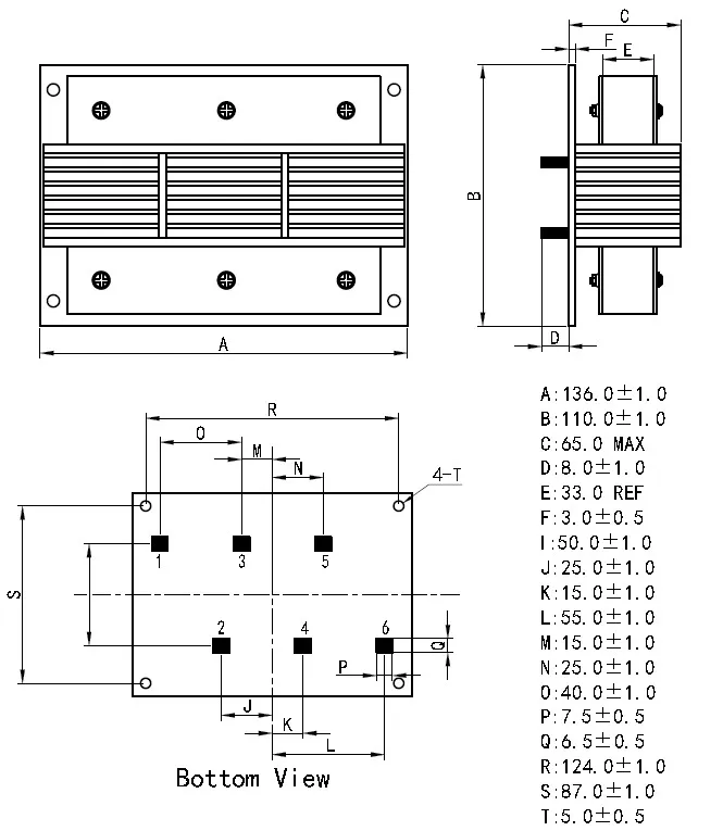 Core di ferro induttivo IKP CTN 20UH 180A MODE COMUNE COOKE