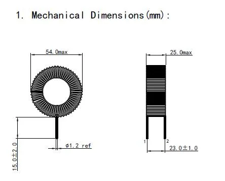 Induttore di soffocamento a modalità differenziale a prezzo di fabbrica con nucleo Sendust
